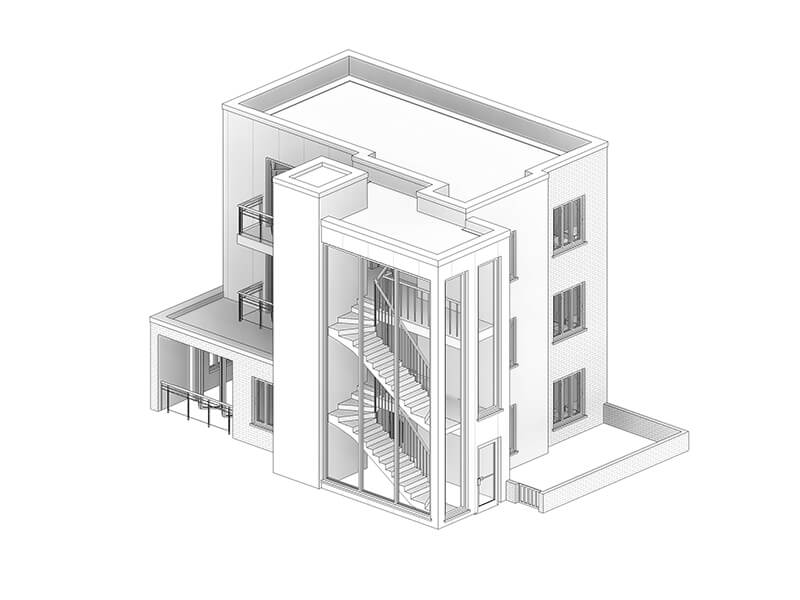 Rear of Embassy Court, Bounds Green Road